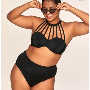 Adore Me Enisa Contour Plus Bikini - 42D Top, 2XL Bottom
